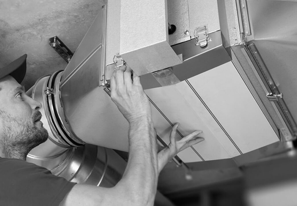 Installation de conduit ventilation